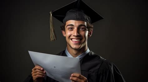 O Que Significa Graduando - Um estudante feliz e sorridente graduando-se em um vestido acadêmico ...