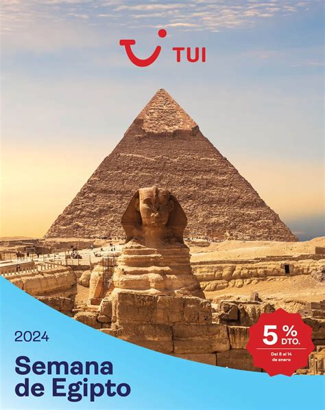 TUI comienza el año con la Semana de Egipto y aplica un 5 de