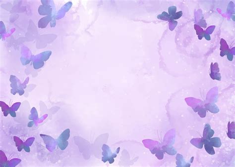 Light Purple Butterfly Background