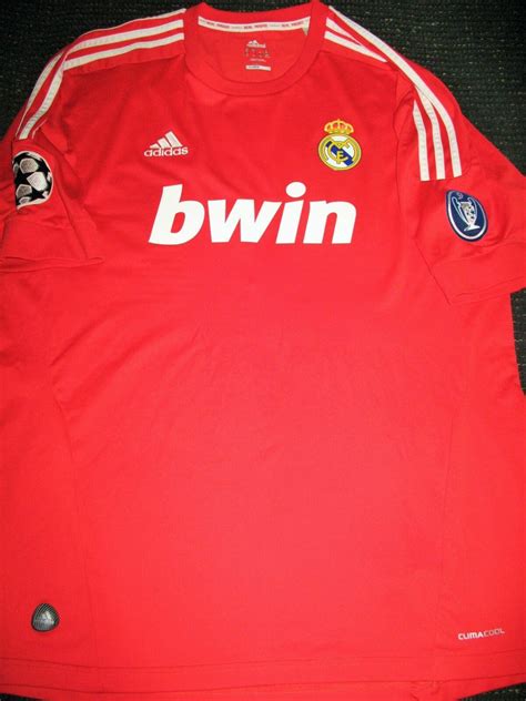 Cristiano Ronaldo Real Madrid 2011 2012 UEFA Red Jersey Shirt XL – foreversoccerjerseys