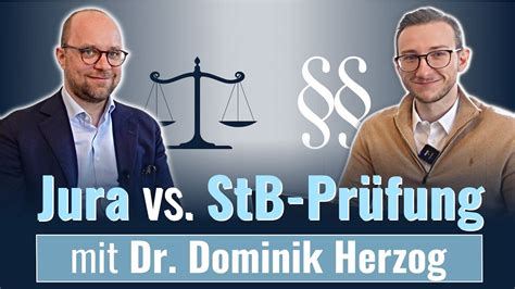 Jura vs Steuerberaterprüfung mit Dr Dominik Herzog ESH