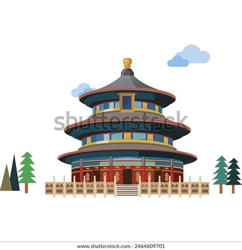 Enchanted Palace Cartoon Vector Illustration Ancient Stock Vector ...