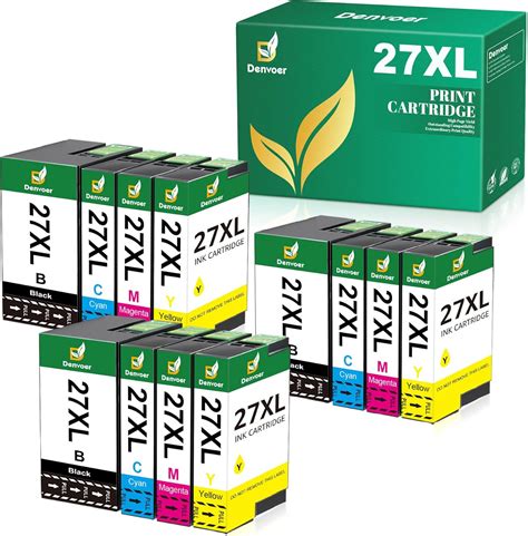 Denvoer 27xl Cartouches Dencre Compatibles Avec Epson 27 27xl Pour