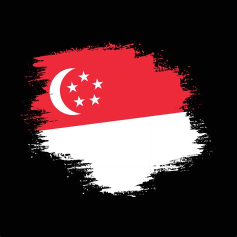 Vintage Singapore Grungy Flag Vector Vector Art At Vecteezy