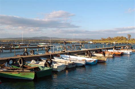 Neum Ticos Para El Amarre Del Barco En Los Tubos En Agua Foto De