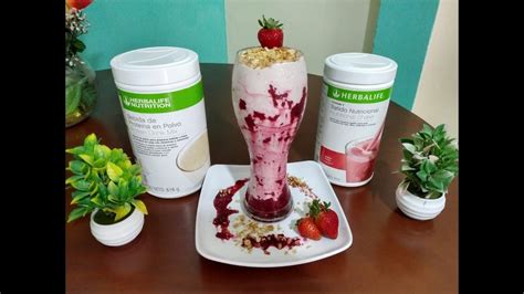 BATIDO CREMOSO DE HERBALIFE PREPARACION YouTube