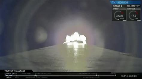 Spacex Launches Falcon 9 From Cape Canaveral With Telstar 19v