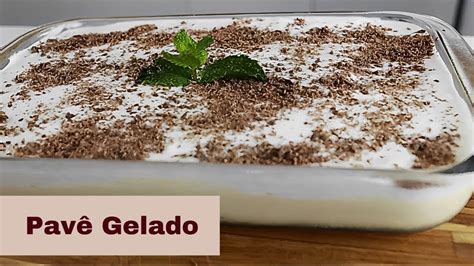 PAVÊ GELADO BOLACHA CHAMPANHE A SOBREMESA PERFEITA PARA O ALMOÇO