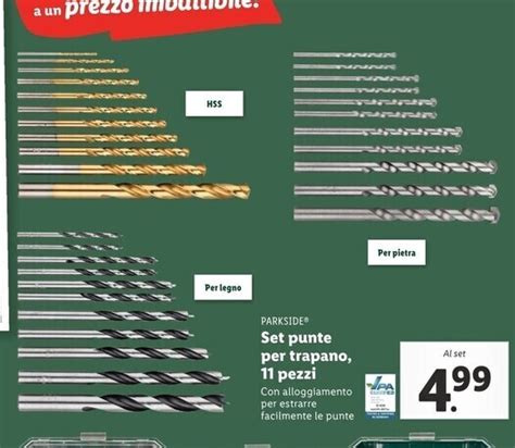 Parkside Set Punte Per Trapano 11 Pezzi Offerta Di Lidl