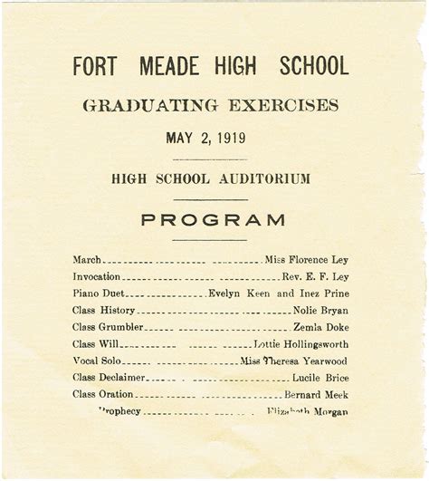 Sample High School Graduation Commencement Program 4