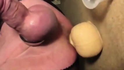 Prostate Milking With Huge Inch Dildo