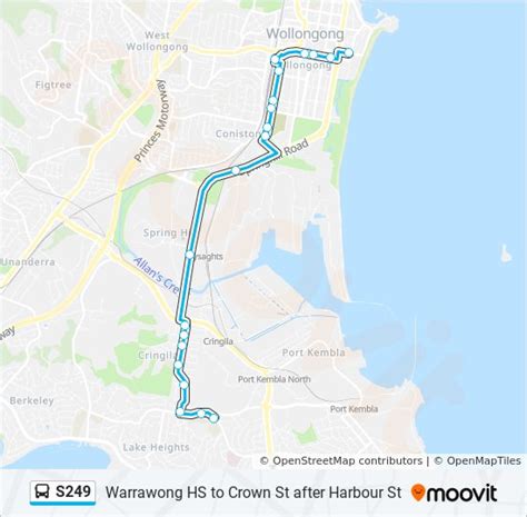 S249 Route Schedules Stops Maps Wollongong Updated