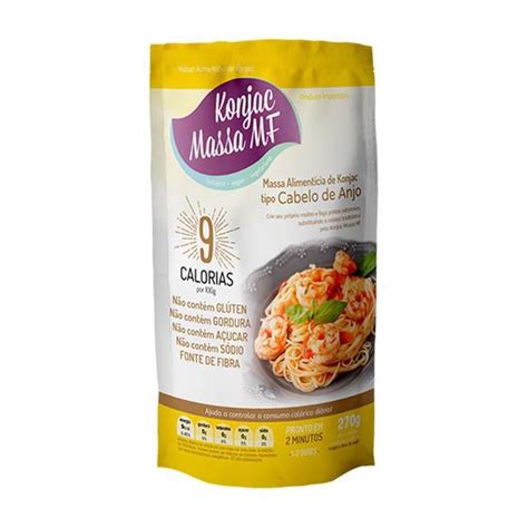 Massa Alimentícia Konjac Massa Mf Cabelo De Anjo Vegana 270g Macarrão Magazine Luiza