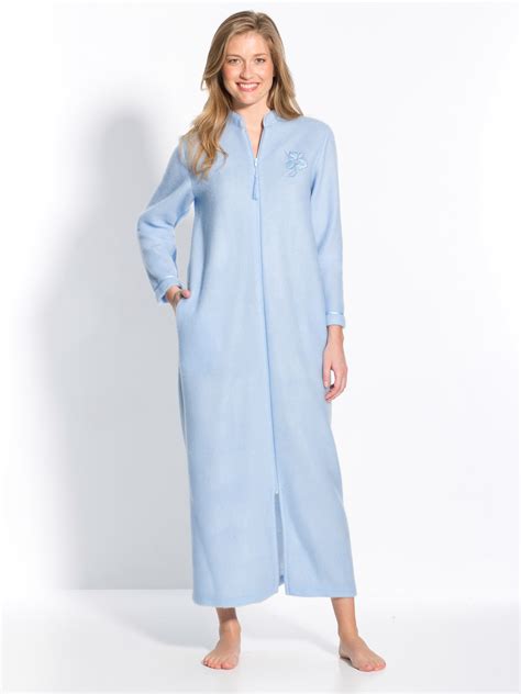 Robe De Chambre Zip Molleton Courtelle Daxon Femme Daxon