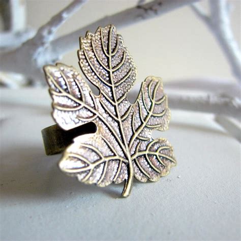 Items Similar To Maple Leaf Ring On Etsy