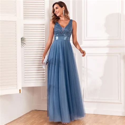 Ocean Blue Evening Dresses | Veaul