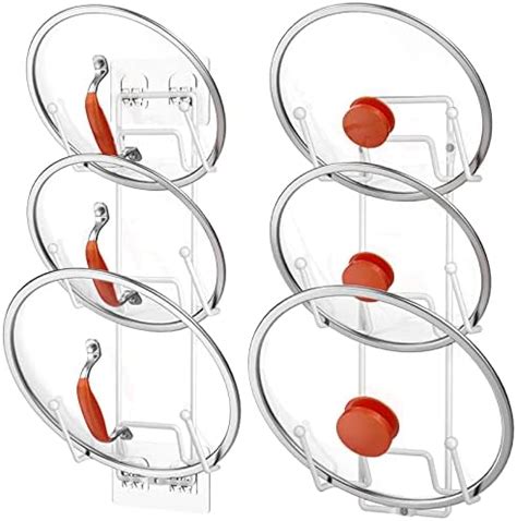 Amazon Durmmur 3 Pack Pot Lid Organizer Rust Resistant Pan Lid