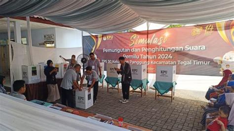 Kpu Kota Tegal Simulasi Proses Pemungutan Dan Penghitungan Suara Pemilu