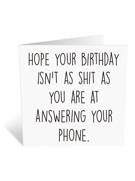 1pc Funny Birthday Card For Women Men Rude Birthday Greeting Card For Wife Husband Sister