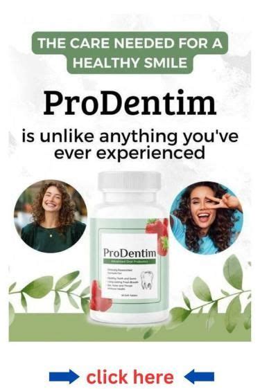 Experience the difference in your oral health with Prodentim's ...