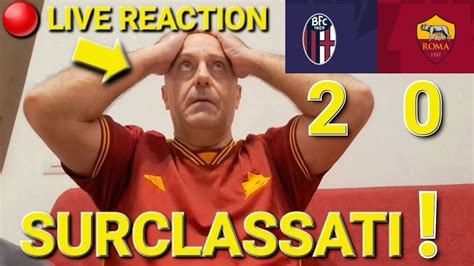 LIVE REACTION BOLOGNA ROMA 2 0 Una LEZIONE Di CALCIO Da THIAGO