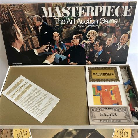 1970 Masterpiece The Art Auction Game By Parker Brothers Etsy