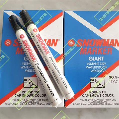 Jual Spidol Snowman Permanent Marker Spidol Permanen High Quality