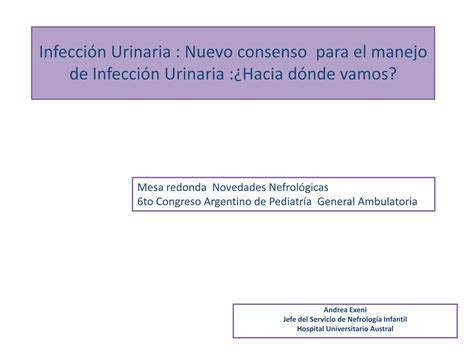 Infeccion Urinaria Sociedad Argentina De Pediatria Pdf