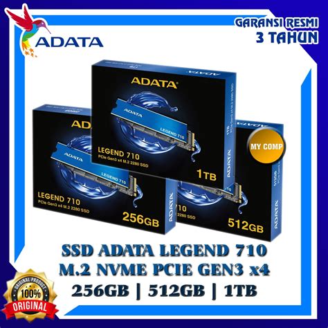 Jual Ssd Adata Legend 710 256gb 512gb 1tb M2 M2 Nvme Gen3 X4 Shopee Indonesia