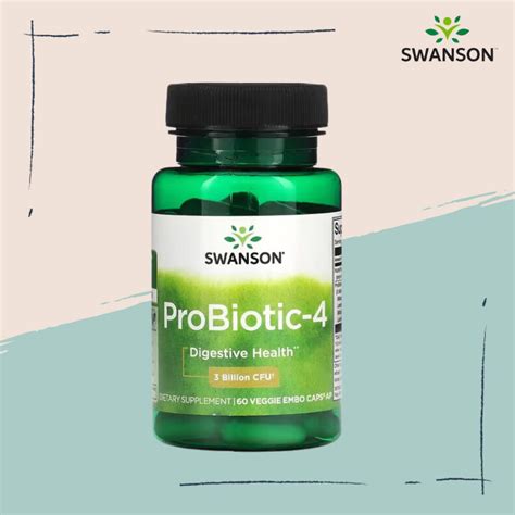 Swanson Ph | Swanson, ProBiotic-4, 3 Billion CFU, 60 Veggie Embo Caps ...