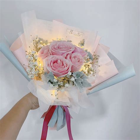 Fresh Pink Rose Bouquet – Ladyblooms Floral & Gifts