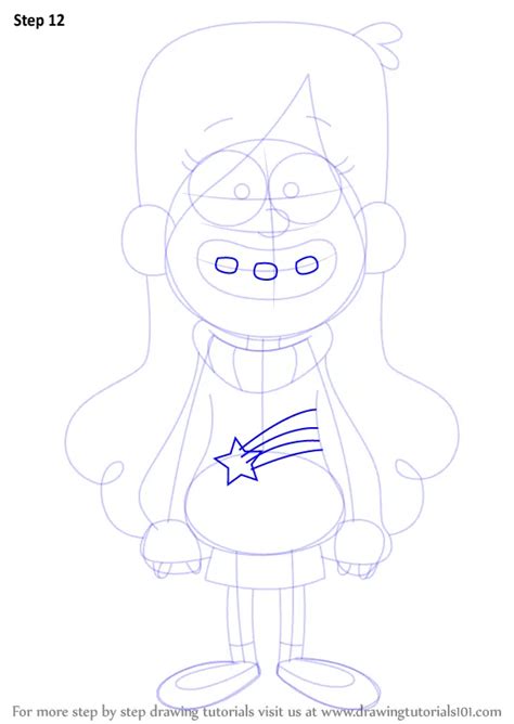 Learn How To Draw Mabel Pines From Gravity Falls Gravity Falls Step