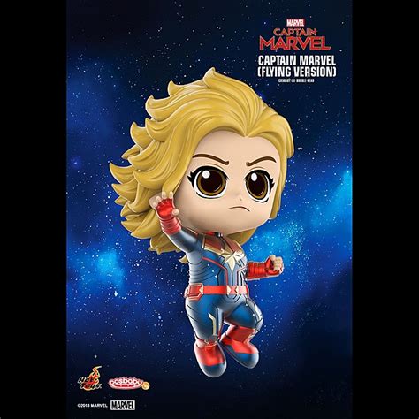 Hot Toys Captain Marvel Flying Version Cosbaby S Bobble Head