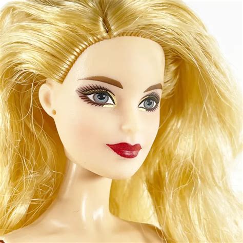 Barbie Doll Nude Model Muse Blue Eyes Long Blonde Hair Fair Skin Red