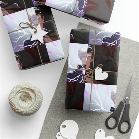 Jujutsu Kaisen Anime Cartoon Birthday Gift Wrapping Papers Etsy