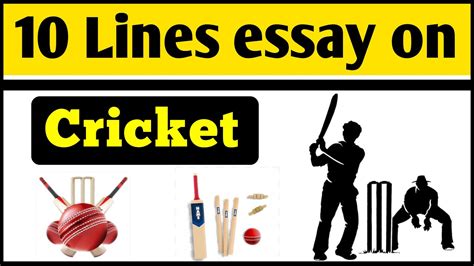 10 Lines On My Favourite Sport Cricket In English Essay On My