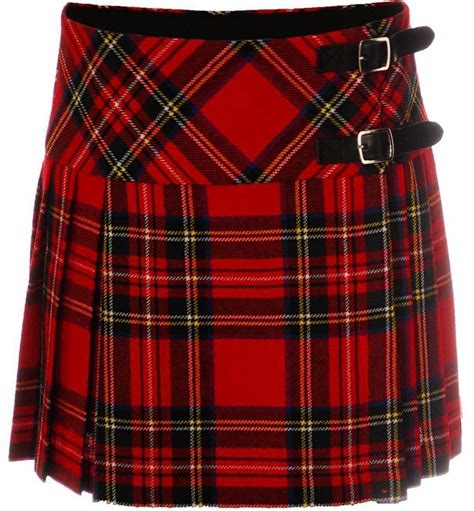 Ladies Billie Mini Tartan Kilt Skirt Royal Stewart Kilt Skirt Tartan