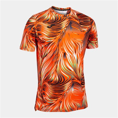 Camiseta Manga Corta Hombre Challenge Naranja