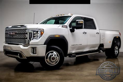 2022 Gmc Sierra 3500hd Denali 138 Miles White Frost Tricoat Crew Cab