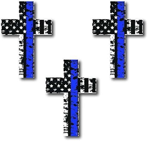 Thin Blue Line Cross