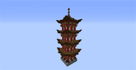 Asian Style Pagoda Tower Minecraft Map