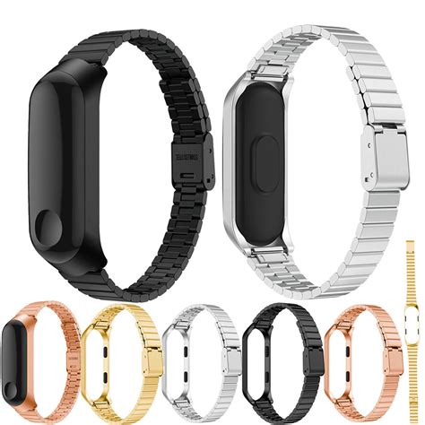 Correa De Muñeca De Acero Inoxidable Para Xiaomi MI Band 3 Metal Watch