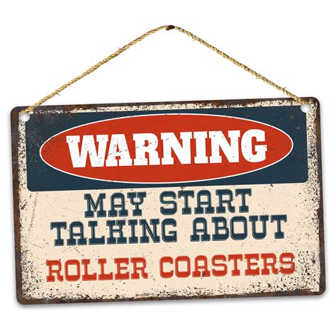 außer Betrieb Universal Schuhe roller coaster warning sign Darüber hinaus Site Line getrennt