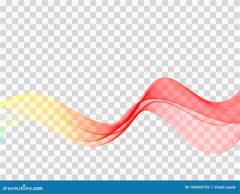 Abstract Smooth Color Wave Curve Flow Motion Illustration Vector Stock