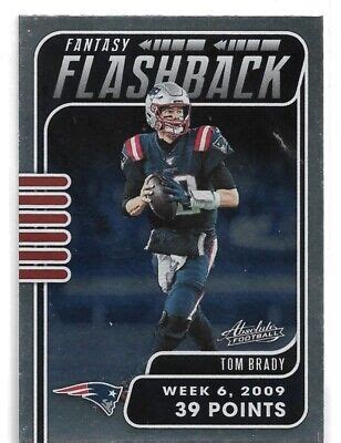 Absolute Fantasy Flashback Tom Brady Ff Tb Patriots B Ebay