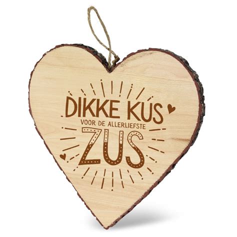 Dikke Kus Zus Mijn Hart Creatief En Kado Kado Traktatie Shop