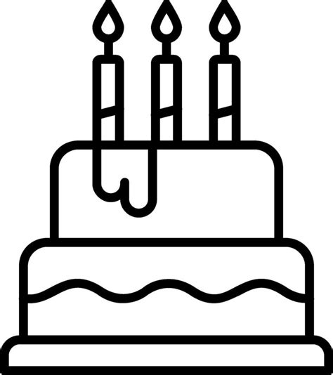 Cake Line Icon 43263313 Vector Art At Vecteezy