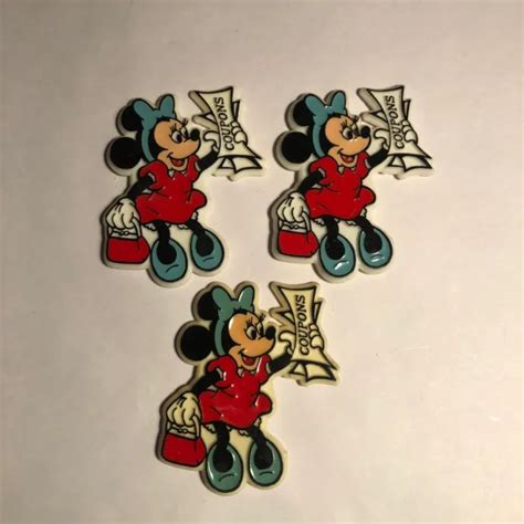 Vintage Disney Minnie Mouse Magnet Coupons Refrigerator Fridge Lot