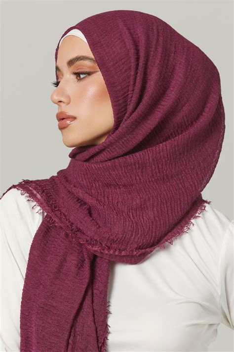 Everyday Cotton Crinkle Hijab Worthy Instant Hijab Hijab Fashion Crinkles