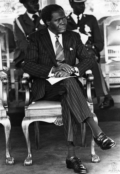 AFRICA, KENYA - Dr. Milton Obote, President of Uganda during a meeting which was held for ...